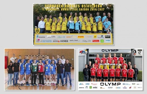 ERIMA fournisseur attitré de près du quart des équipes femmes de la ligue allemande de handball