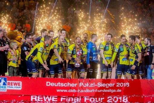 Soutenus par ERIMA, les Rhein-Neckar Löwen remportent la coupe DHB