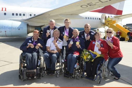 Équipée par ERIMA, l’équipe paralympique   Autrichienne (ÖPC) ramène 13 médailles des jeux de Londres