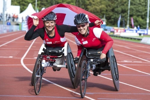 Les sportifs paralympiques suisses, en tenue ERIMA, obtiennent 17 médailles lors des championnats d’Europe au Pays de Galles